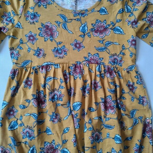 Matilda Jane A Place in the Sun Yellow Floral Pattern Dress Women's Size Medium - Picture 7 of 12